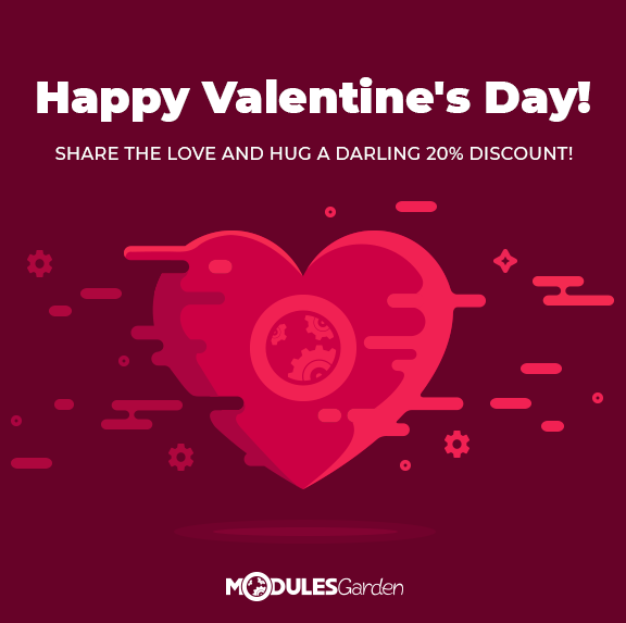 Valentine's Day Promotion 2018 at ModulesGarden