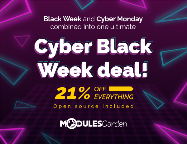 Cyber ​​Black Week 2020 en ModulesGarden