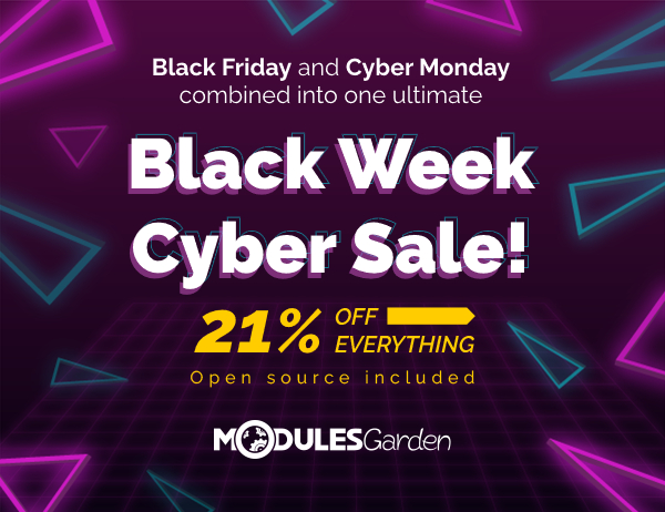 Black Week Cyber Sale at ModulesGarden