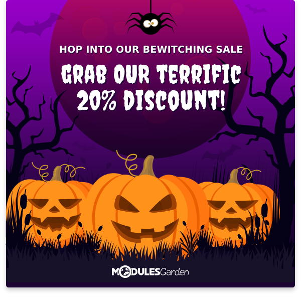 Halloween Sale at ModulesGarden - 20% OFF!