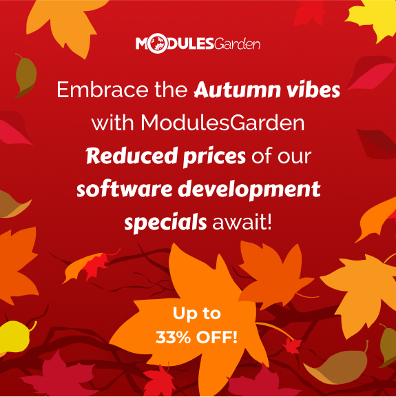 Autumn Discounts For Software Development Services at ModulesGarden